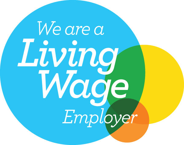 We are a Living Wage Employer logo.